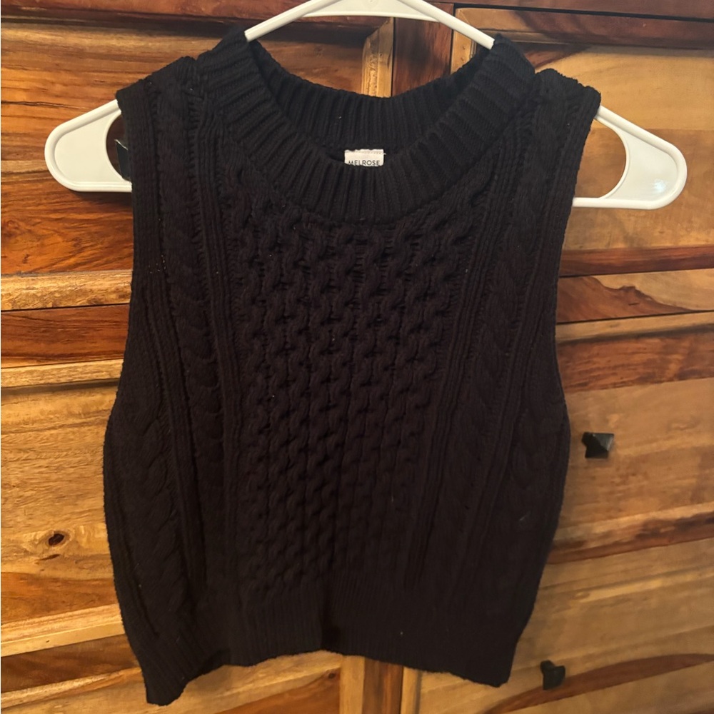 Melrose and Market Black Knit Sweater
